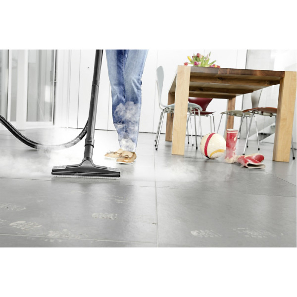 Паропилосос Karcher SV 7, 2200Вт, вологе прибирання, вода -0.45л, HEPA, обробка парою, біло-чорний