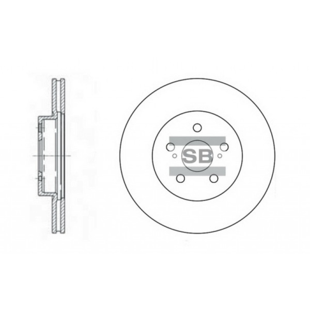 Гальмівний диск HI-Q SD4001