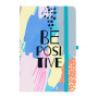 Книга записна Optima Be Positive А5 128 аркушів лінія (O20812-37) Книга записна Optima Be Positive А5 128 аркушів лінія (O20812-37)