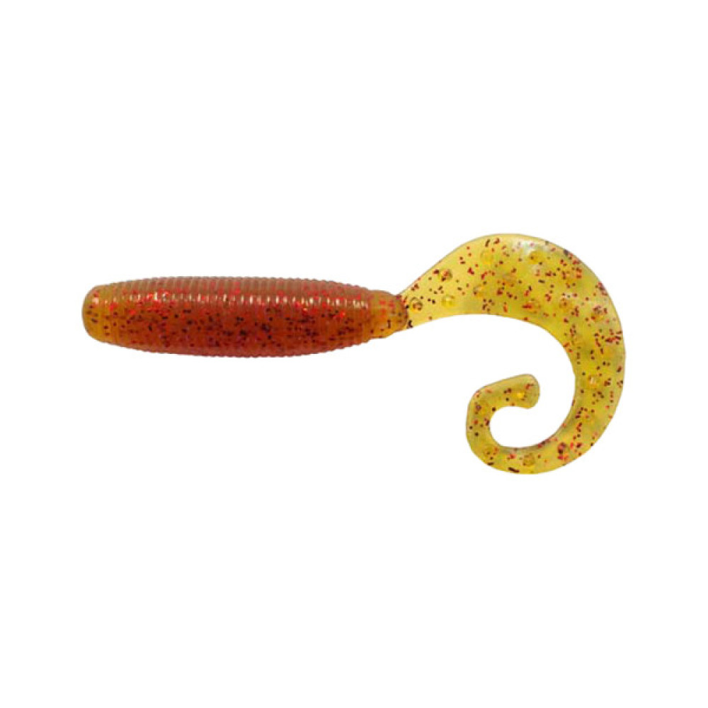 Силікон рибальський Reins Fat G-Tail Grub 2" 566 Motor Oil Red Flake (20 шт/уп.) (1552.03.82)