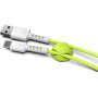 Дата кабель USB 2.0 AM to USB-C 1.0m Soft white/lime Pixus (4897058531169) Дата кабель USB 2.0 AM to USB-C 1.0m Soft white/lime Pixus (4897058531169)