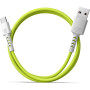 Дата кабель USB 2.0 AM to USB-C 1.0m Soft white/lime Pixus (4897058531169) Дата кабель USB 2.0 AM to USB-C 1.0m Soft white/lime Pixus (4897058531169)