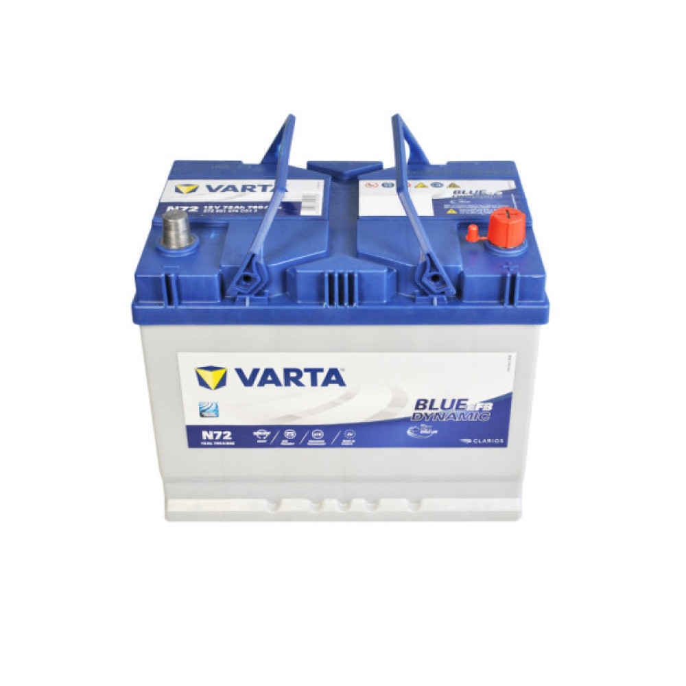 Акумулятор автомобільний Varta 72Ач Blue Dynamic EFB АЗИЯ  N72 (572501076)