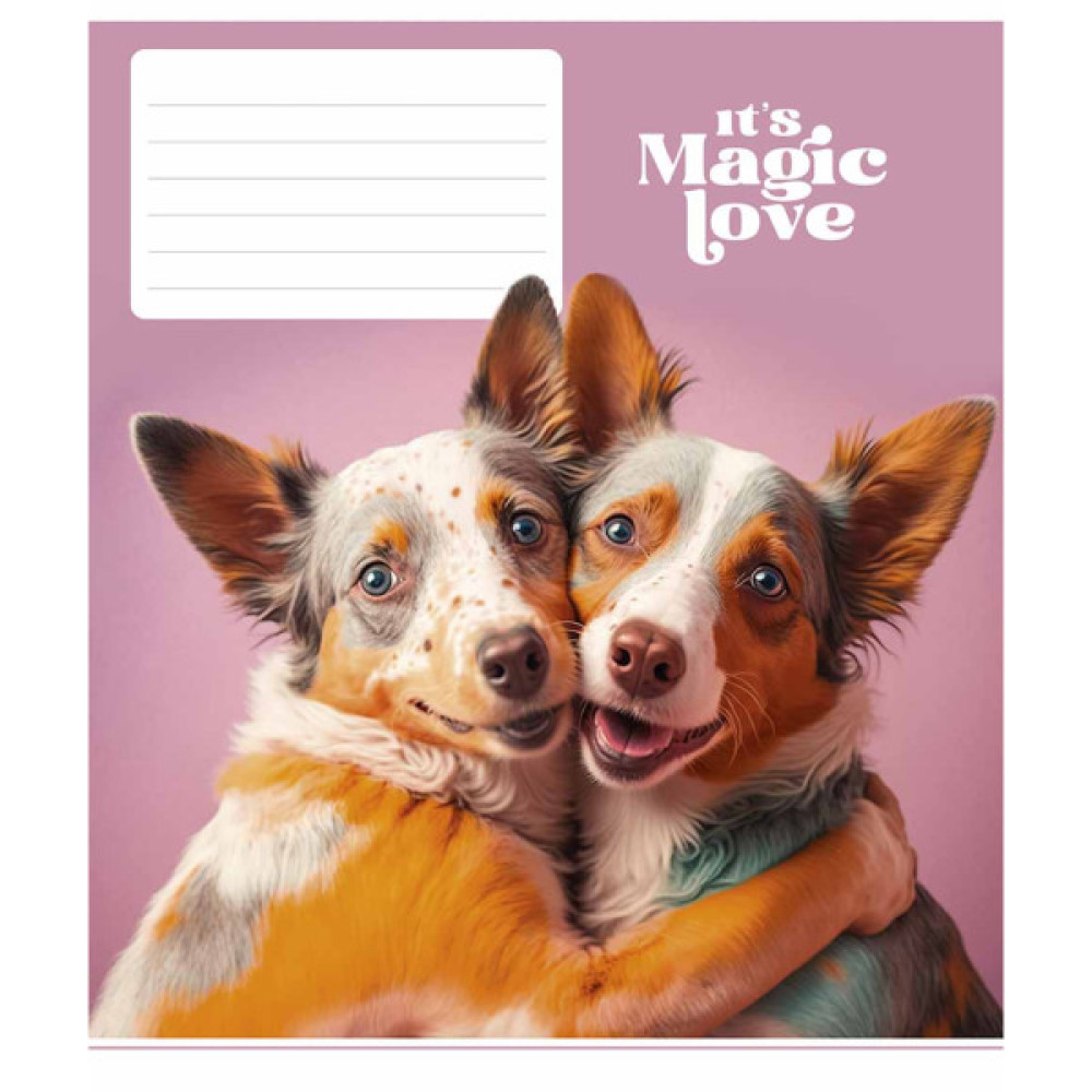 Зошит Школярик It's a magic love 12 аркушів лінія (012-3300L)
