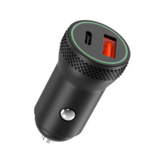 Зарядний пристрій XO 1xUSB QC3.0 + 1xUSB-C PD18W black (CC33-BK)