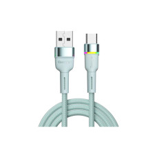 Дата кабель USB 2.0 AM to USB-C 1.0m 3A LED blue Essager (EXCT-XCD03)