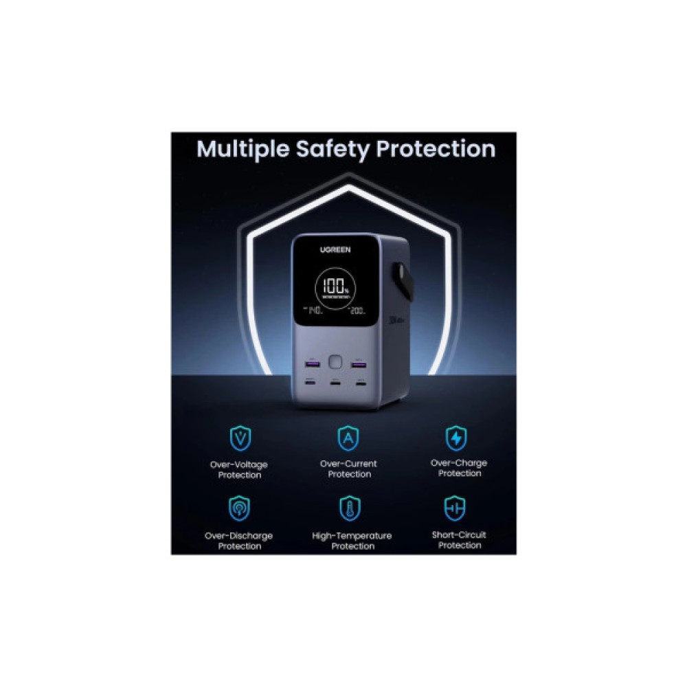 Батарея універсальна Ugreen 48000mAh 300W with Smart Digital Display (PB770 25286)