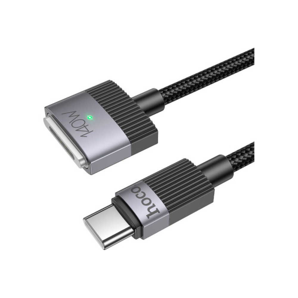 Кабель живлення USB-C to Magsafe 3 1.0m black HOCO (6942007642088)