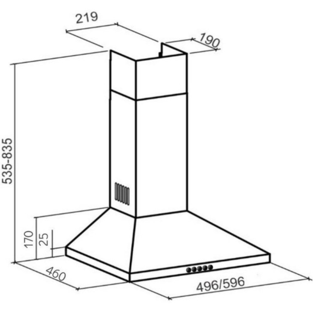 Витяжка кухонна GRANADO Burgos 1503-700 white (GCH745355)