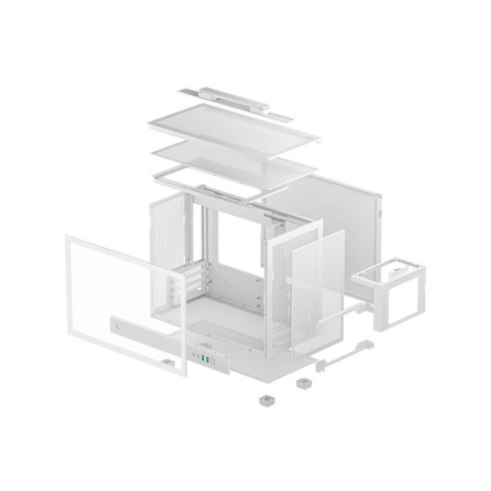 Корпус для ПК Deepcool CH160 Plus White (R-CH160-WHNGM0-G)