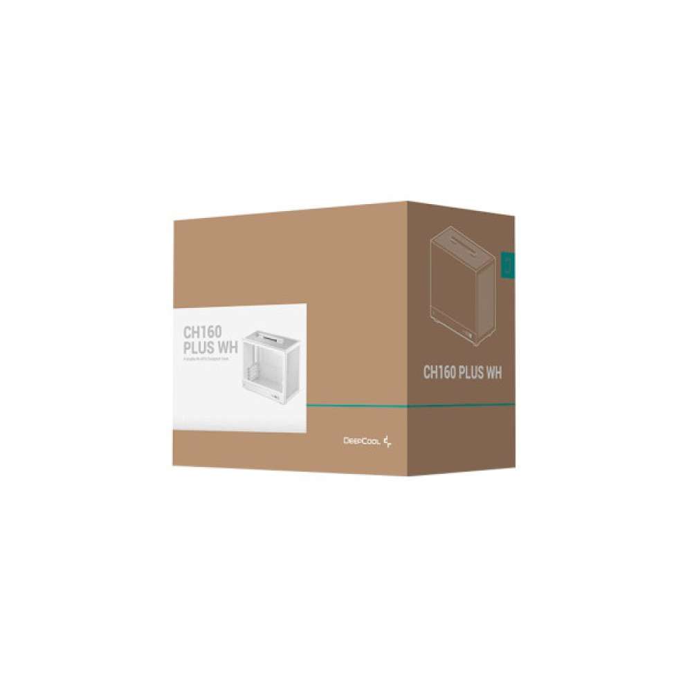 Корпус для ПК Deepcool CH160 Plus White (R-CH160-WHNGM0-G)