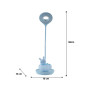 Настільна лампа Kite Cloudy Bunny LED з акумулятором, блакитна (K24-493-1-3)