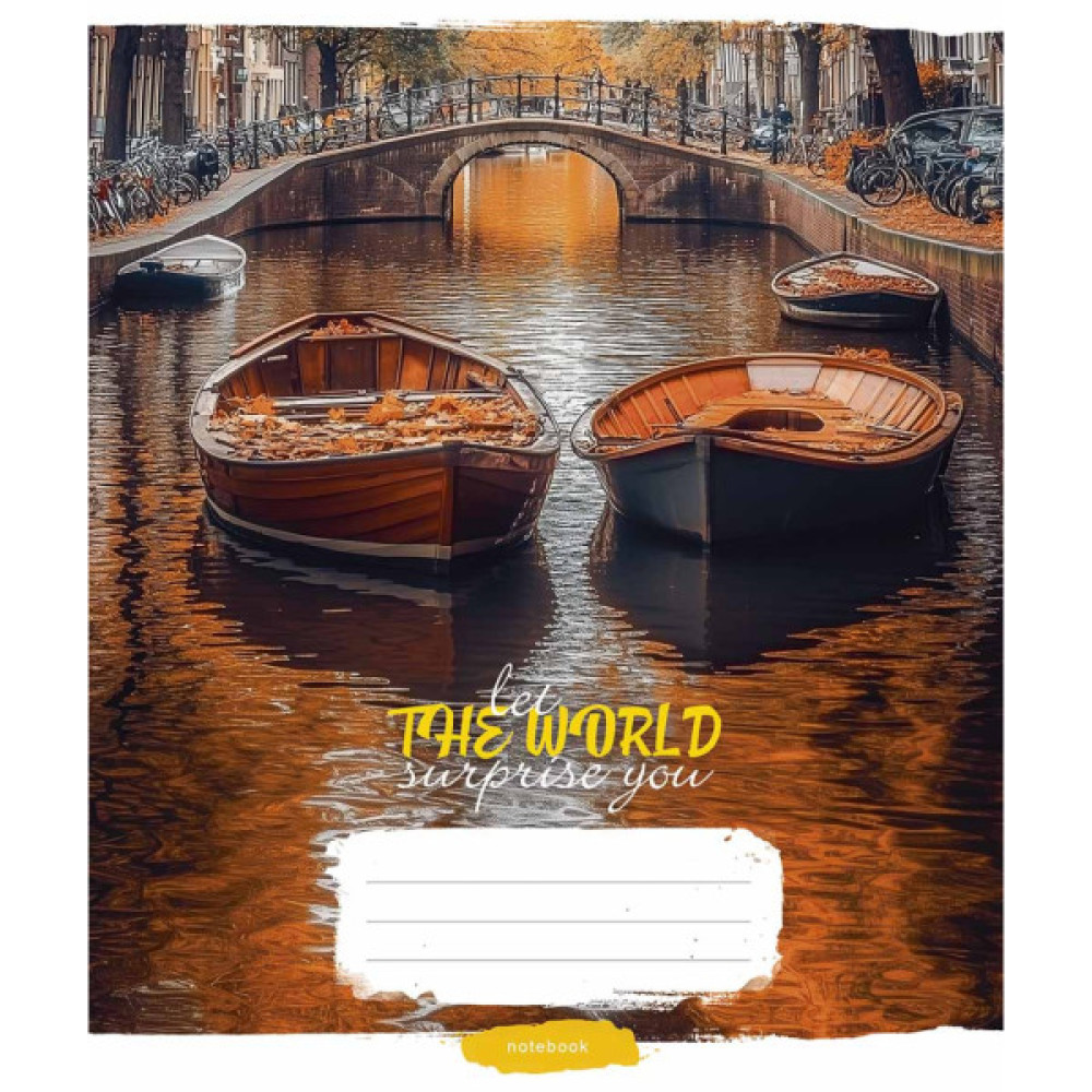 Зошит Школярик Let the world surprise you 60 аркушів клітинка (060-3548K)