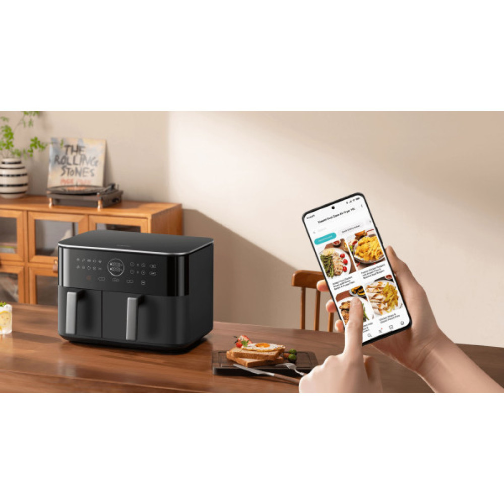 Мультипіч Xiaomi Dual Zone Air Fryer 10L 2700Вт, чаша-10л, сенсорне управл., пластик, чорний