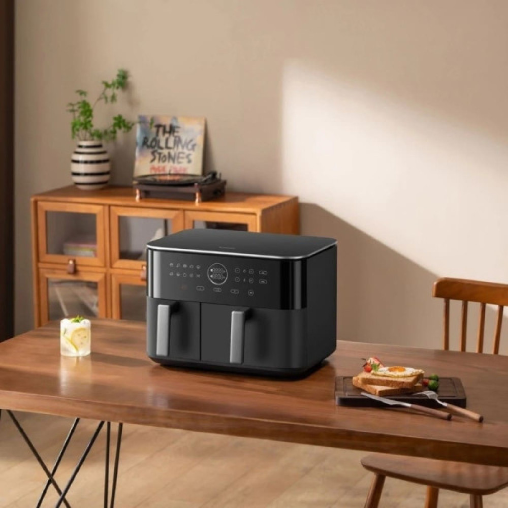 Мультипіч Xiaomi Dual Zone Air Fryer 10L 2700Вт, чаша-10л, сенсорне управл., пластик, чорний