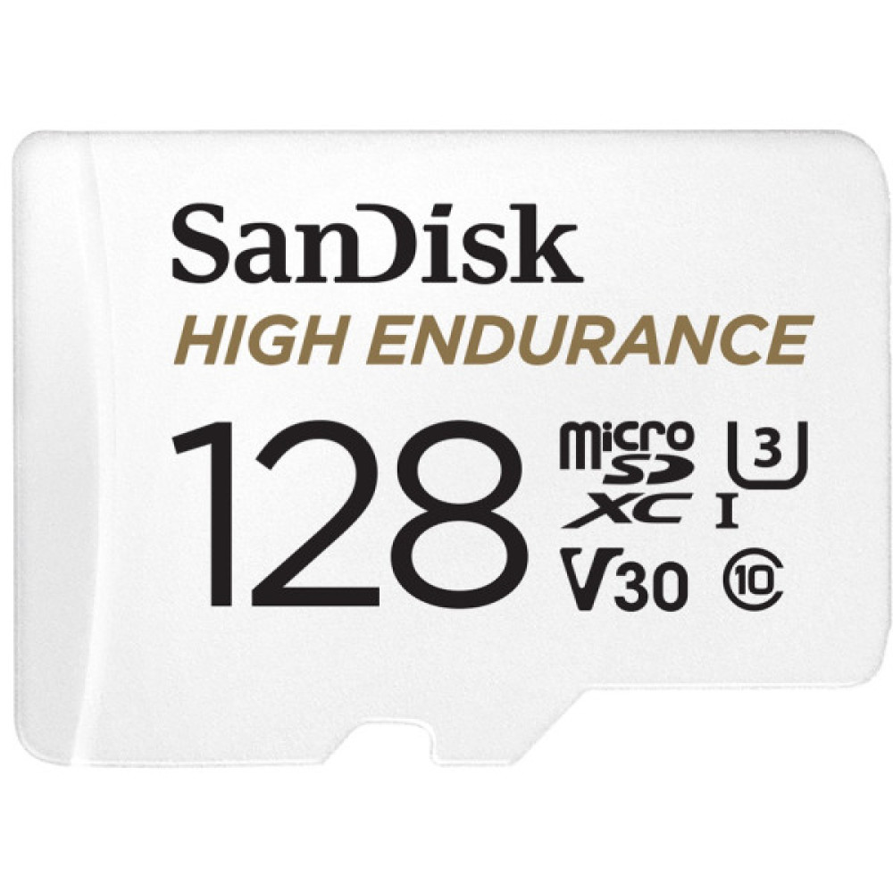 Карта пам'яті SanDisk microSD  128GB C10 UHS-I U3 V30 R100/W40MB/s High Endurance