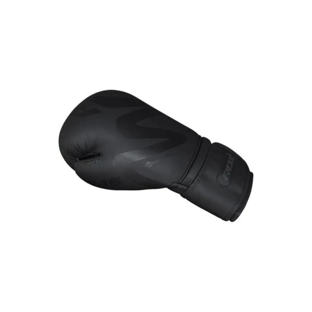 Боксерські рукавички RDX F15 Noir Matte Black 16 унцій (BGR-F15MB-16oz)
