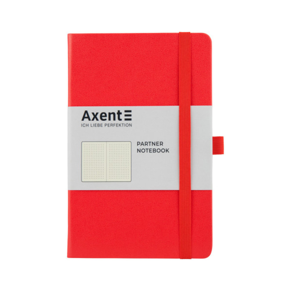 Книга записна Axent Partner 125х195 мм в точку 96 аркушів Червона (8306-05-A)