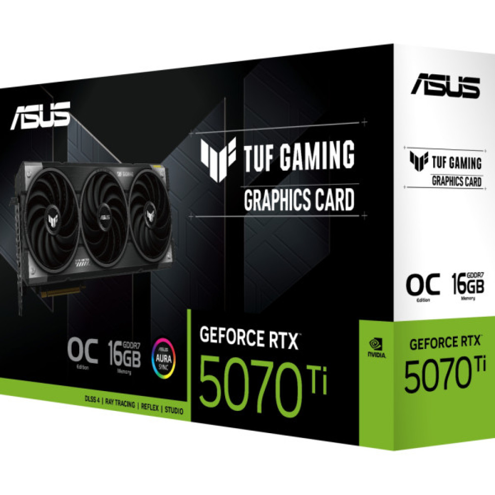 Відеокарта ASUS GeForce RTX5070 Ti 16GB TUF OC GAMING (TUF-RTX5070TI-O16G-GAMING)