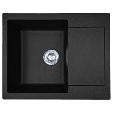 Мийка кухонна Adamant Minimal, штучний камінь, прямокут., з крилом, 615х495х200мм, чаша - 1, врізна, чорний Мийка кухонна Adamant Minimal, штучний камінь, прямокут., з крилом, 615х495х200мм, чаша - 1, врізна, чорний