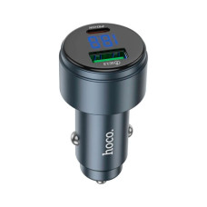 Зарядний пристрій HOCO HOCO Z57B Glorious 63W dual-port display USB-C PD45W + USB QC3.0 Metal Gray (6942007633161)