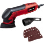 Шліфмашина дельтавидна Einhell TC-DS 20 E 200Вт 90х90х90мм 12000-22000кол·хв 9 шліфпаперів 0.84кг