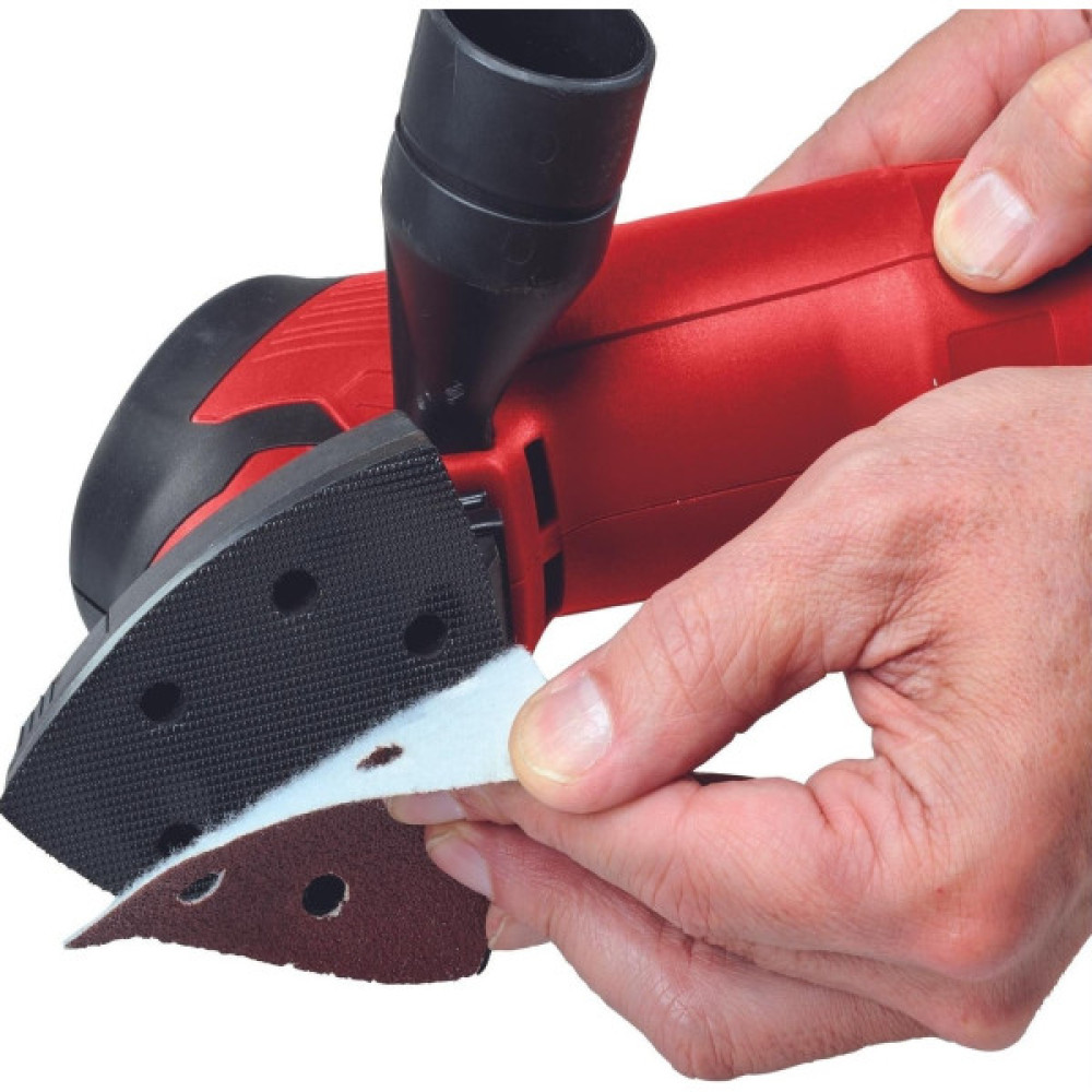 Шліфмашина дельтавидна Einhell TC-DS 20 E 200Вт 90х90х90мм 12000-22000кол·хв 9 шліфпаперів 0.84кг