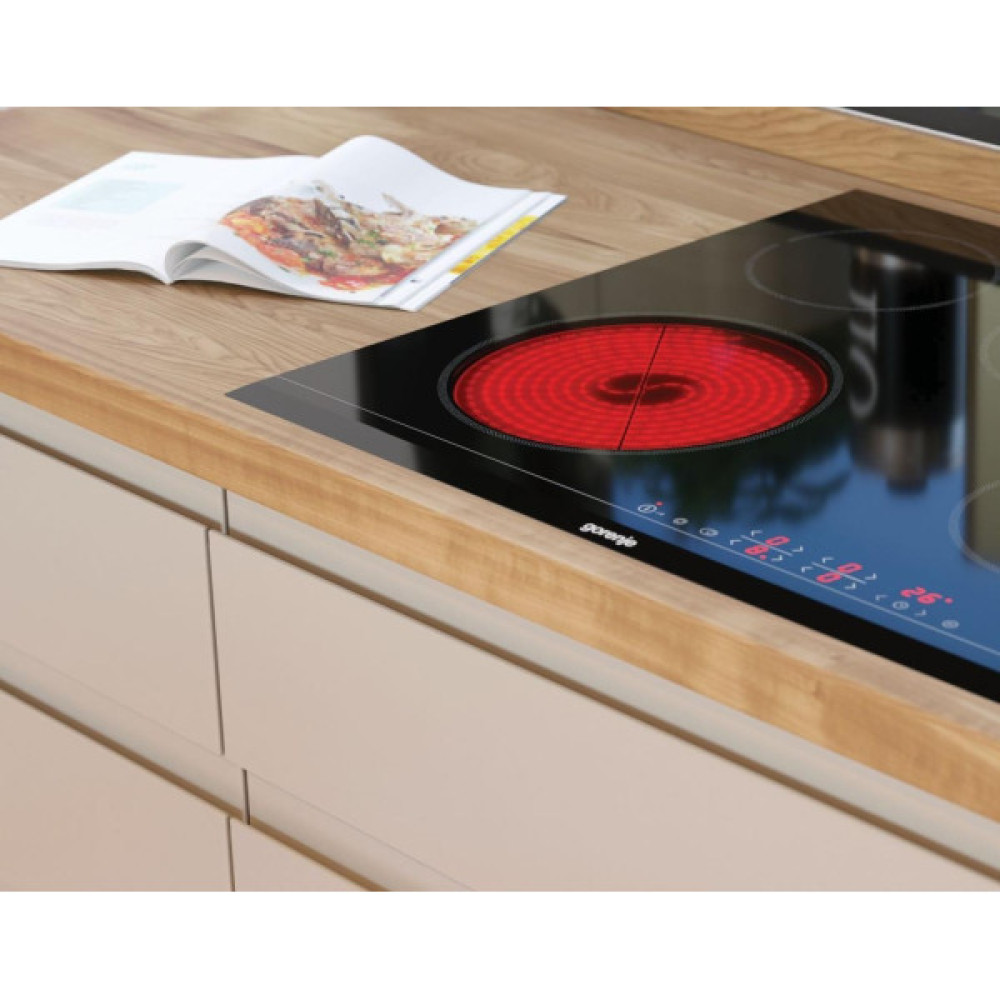 Комплект Gorenje (духовка + поверхня склокераміка BO6737E02X -нерж + ECT41SC- чорна), 738881