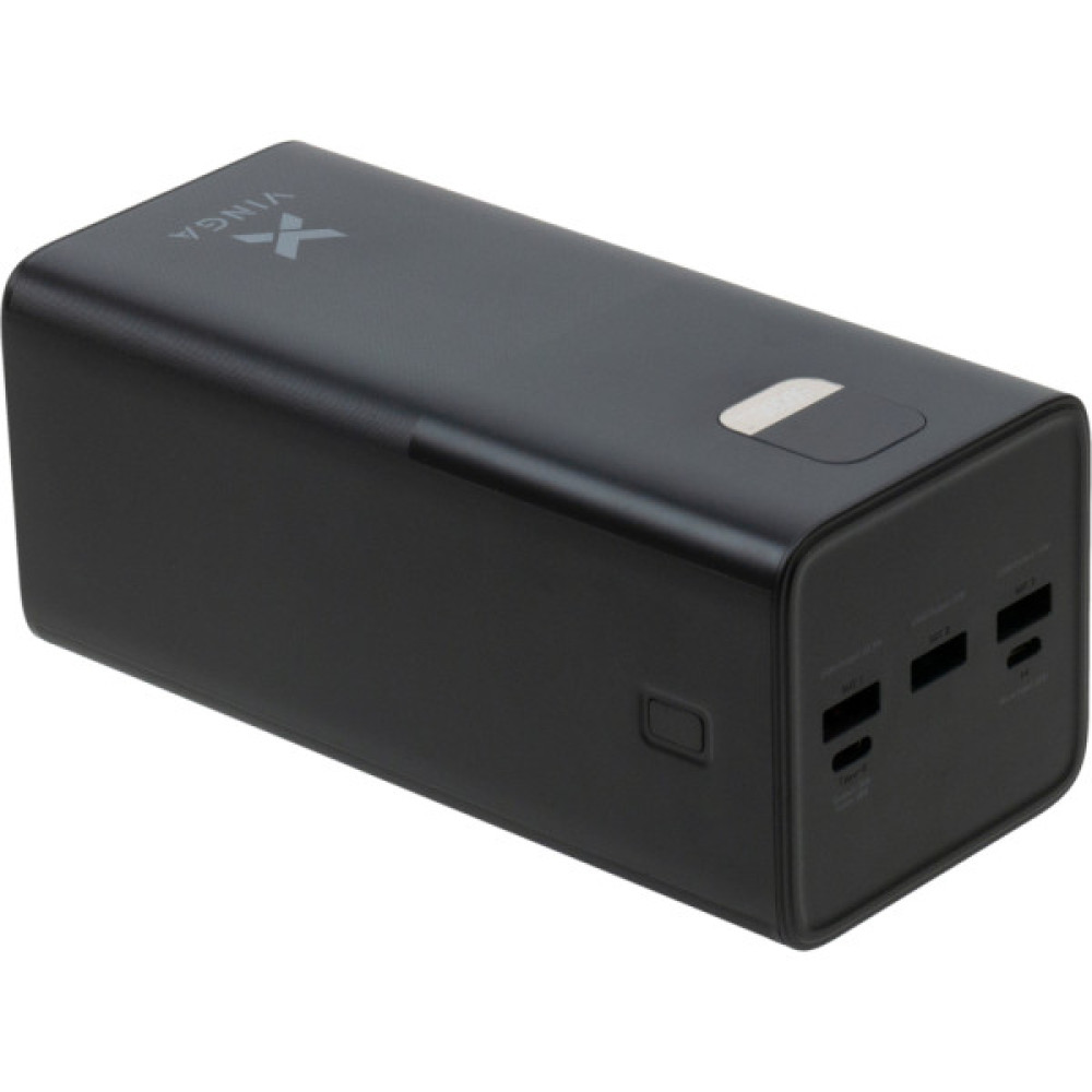 Батарея універсальна Vinga 50000 mAh 22.5W Display Black (VPBB5022)