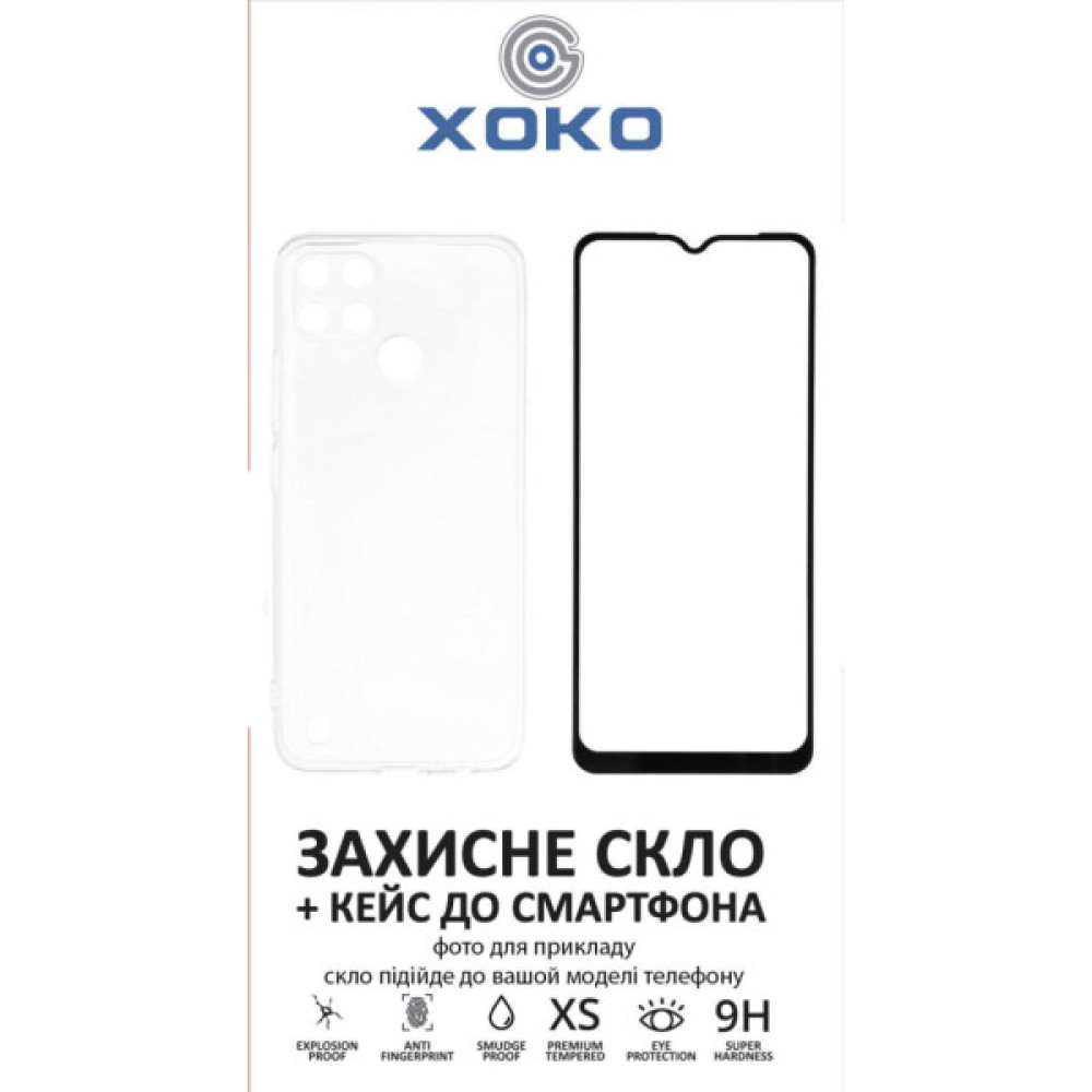 Чохол до мобільного телефона XoKo Ultra Thin Proof + Glass Full Cover Ultra-Thin iPhone 15 Black (XK-CS-ULT-AP-IP15)