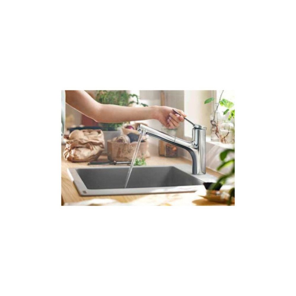 Мийка кухонна Hansgrohe S520-F345 + зміш. Zesis M33 (43356800)