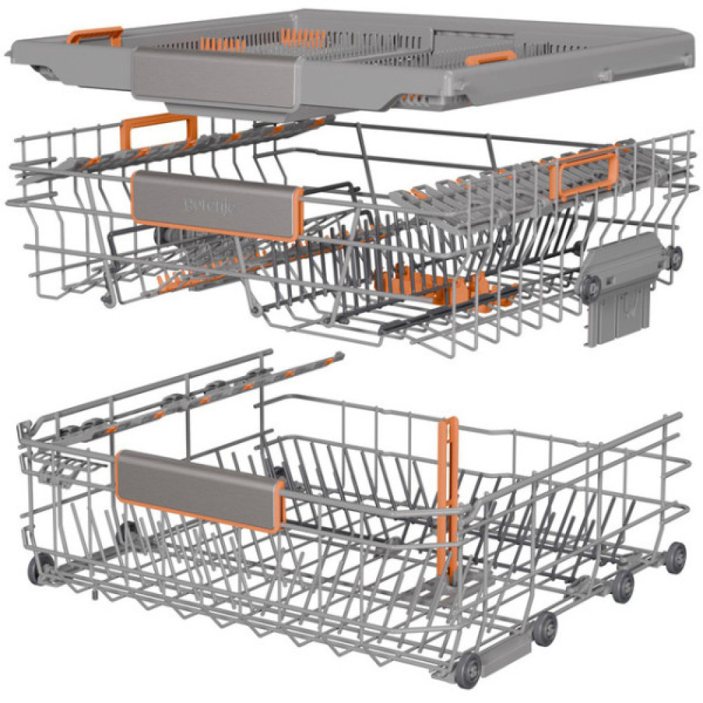 Посудомийна машина Gorenje вбудовувана, 16компл., A+++, 60см, інвертор,Wi-Fi, AquaStop, сенсорн.упр, 3и кошики, білий