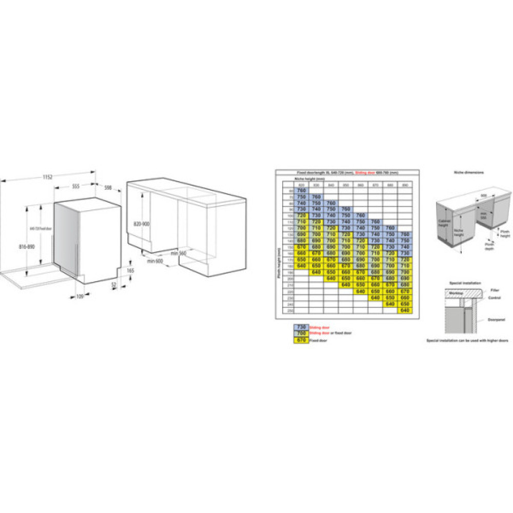 Посудомийна машина Gorenje вбудовувана, 16компл., A+++, 60см, інвертор,Wi-Fi, AquaStop, сенсорн.упр, 3и кошики, білий