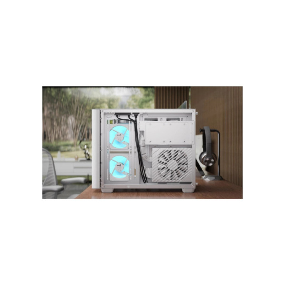 Корпус для ПК AeroCool P300C-G-WT-v1 White (ACCS-PN02033.21)