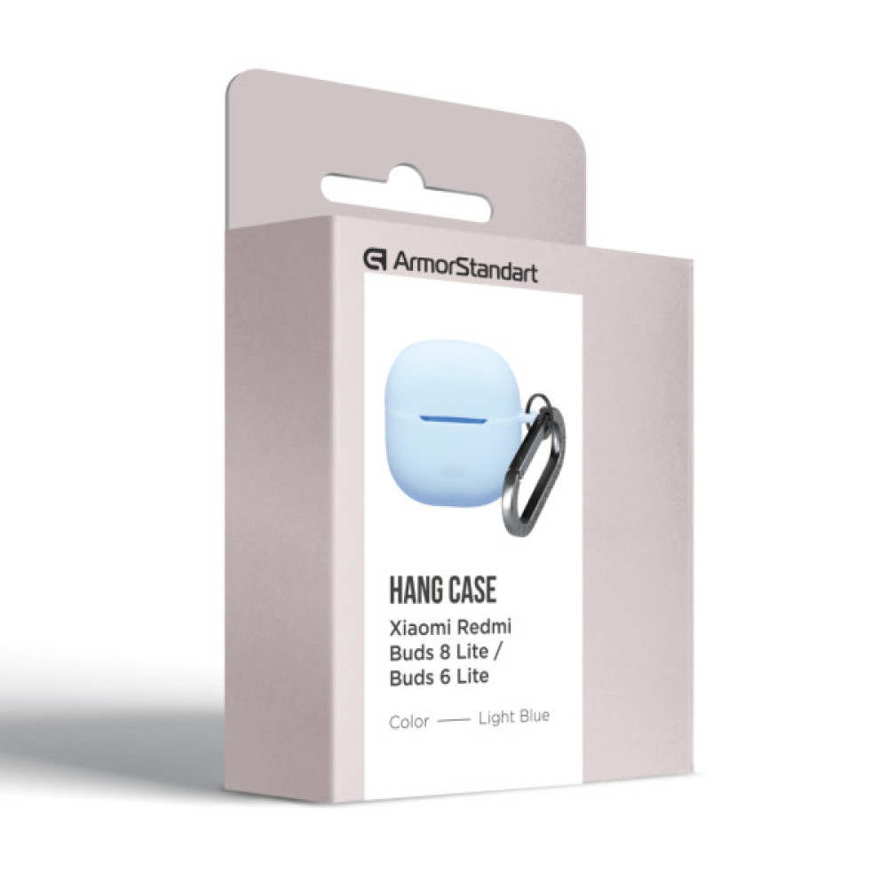 Чохол для навушників Armorstandart Hang Case For Xiaomi Redmi Buds 8 Lite/Redmi Buds 6 Lite Light Blue (ARM91105)