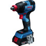 Гайковерт ударний акумуляторний Bosch Professional GDX 18V-200 З 18В АКБ 2х5А·год 3400об·хв 200Нм М6-М16 1.2кг