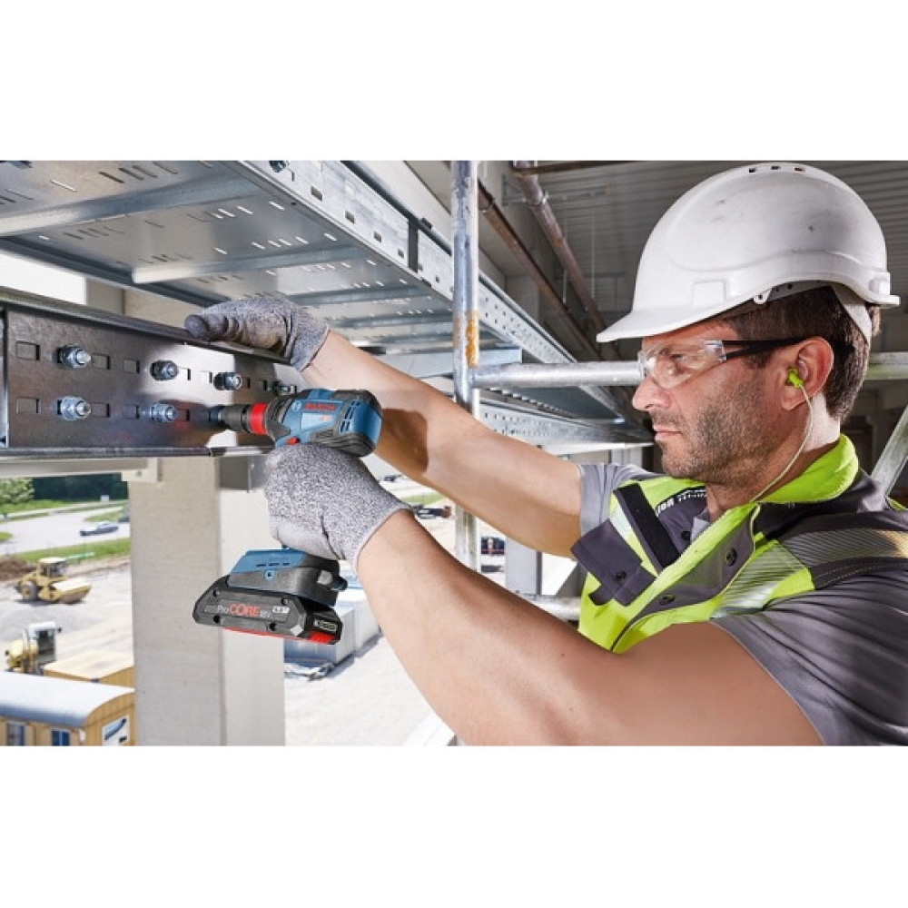 Гайковерт ударний акумуляторний Bosch Professional GDX 18V-200 З 18В АКБ 2х5А·год 3400об·хв 200Нм М6-М16 1.2кг