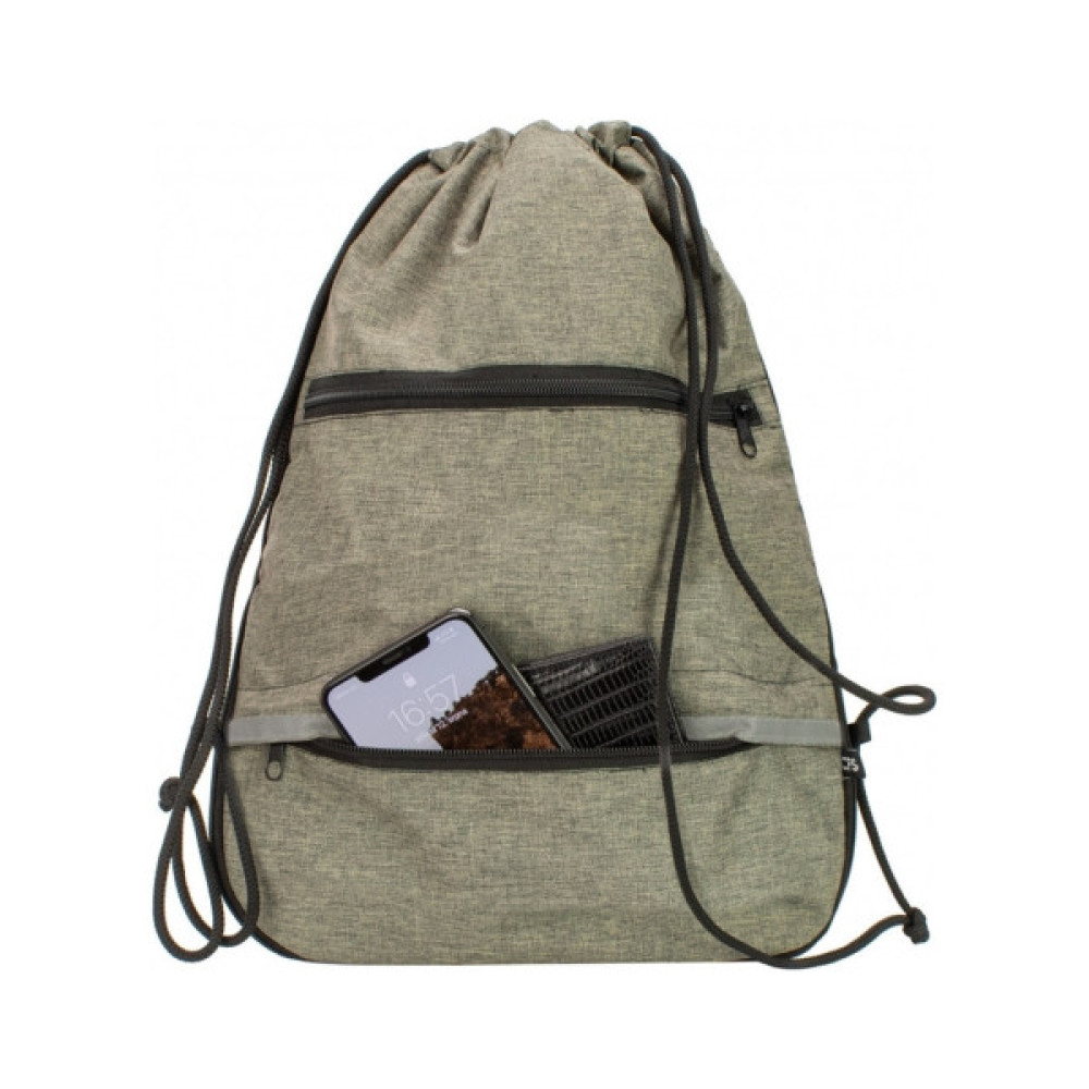 Сумка для взуття Cool For School з 2 блискавками з розширенням унісекс Коричнева (CF85759-07)