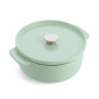 Каструля KitchenAid чавунна з кришкою 5,2 л Фісташкова (CC007434-001) Каструля KitchenAid чавунна з кришкою 5,2 л Фісташкова (CC007434-001)