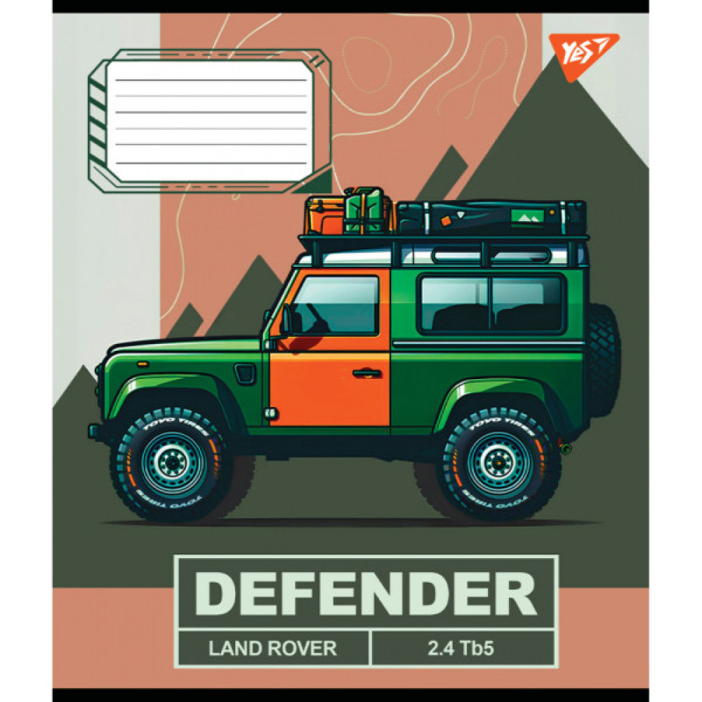 Зошит Yes Off road vehicle А5 60 аркушів лінія (767410)