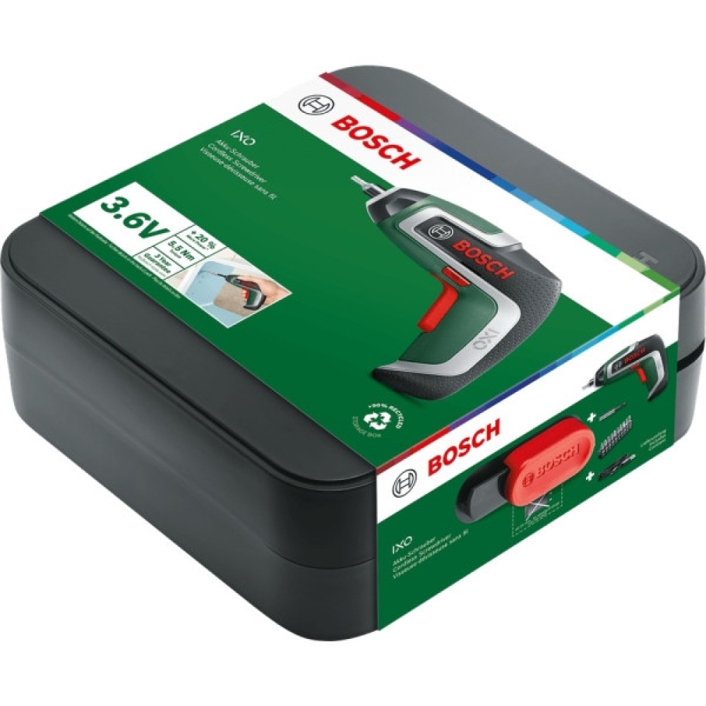 Викрутка акумуляторна Bosch IXO 7 3.6В 3·5.5Нм 215об·хв 0.32кг