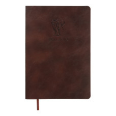 Книга записна Buromax Bellagio 96 аркушів А5 у клітинку коричневий (BM.295118-19)