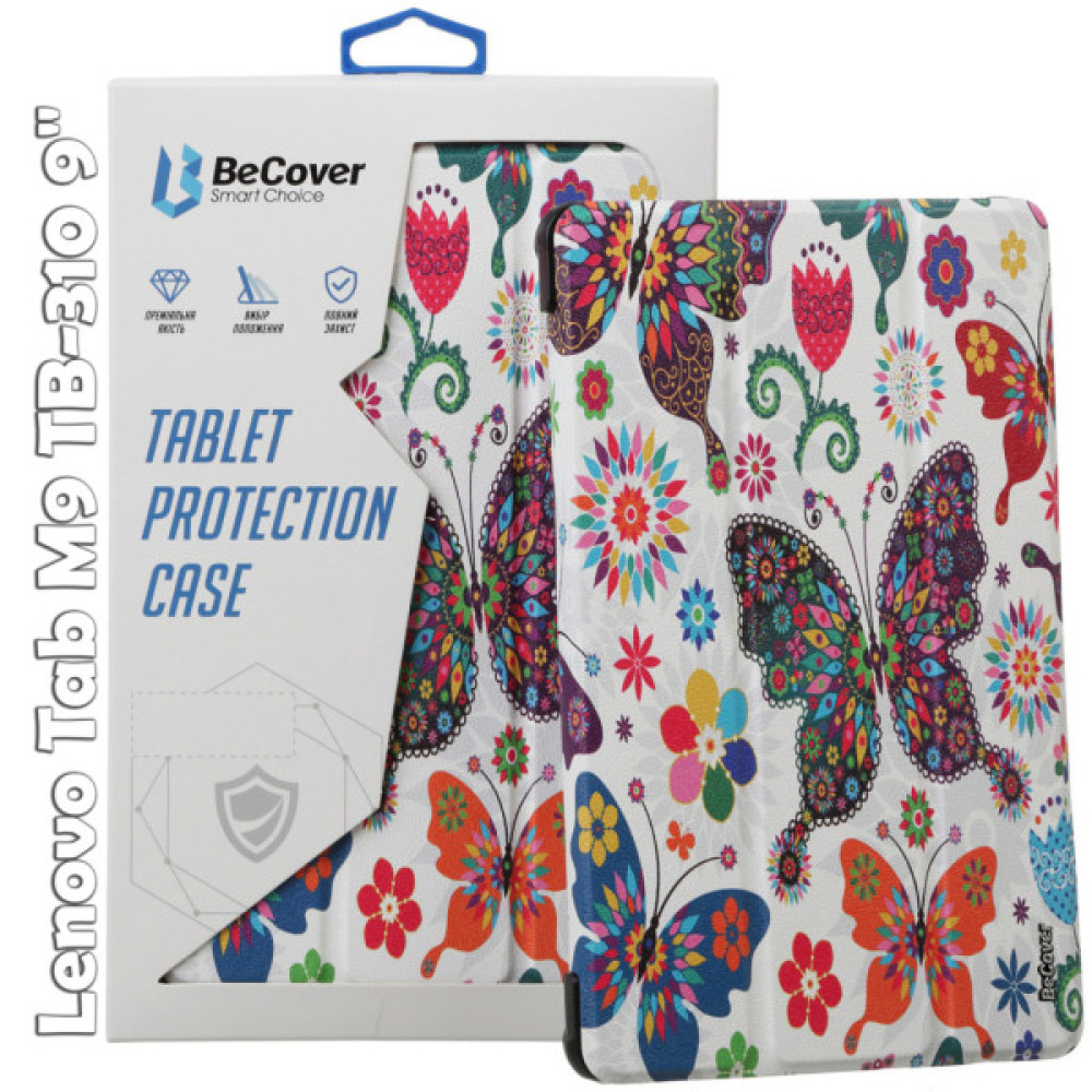 Чохол до планшета BeCover Smart Case Lenovo Tab M9 TB-310 9" Butterfly (709227) Чохол до планшета BeCover Smart Case Lenovo Tab M9 TB-310 9" Butterfly (709227)