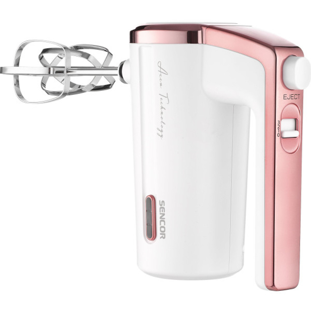 Міксер Sencor ручний Accu technology, 50Вт, насадки-2, безпровідний, USB-C, білий