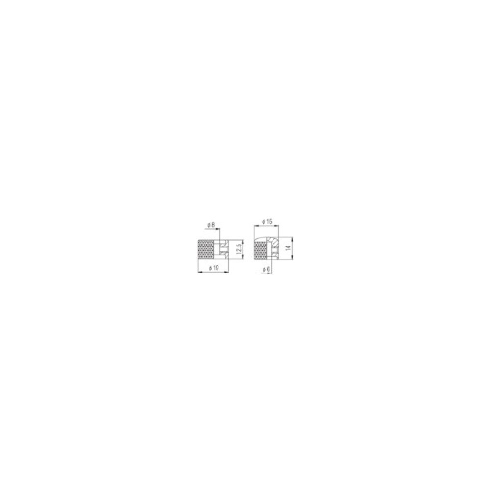 Ручка для потенціометра Paxphil Stacked Control Knob Black (NC003 BK)