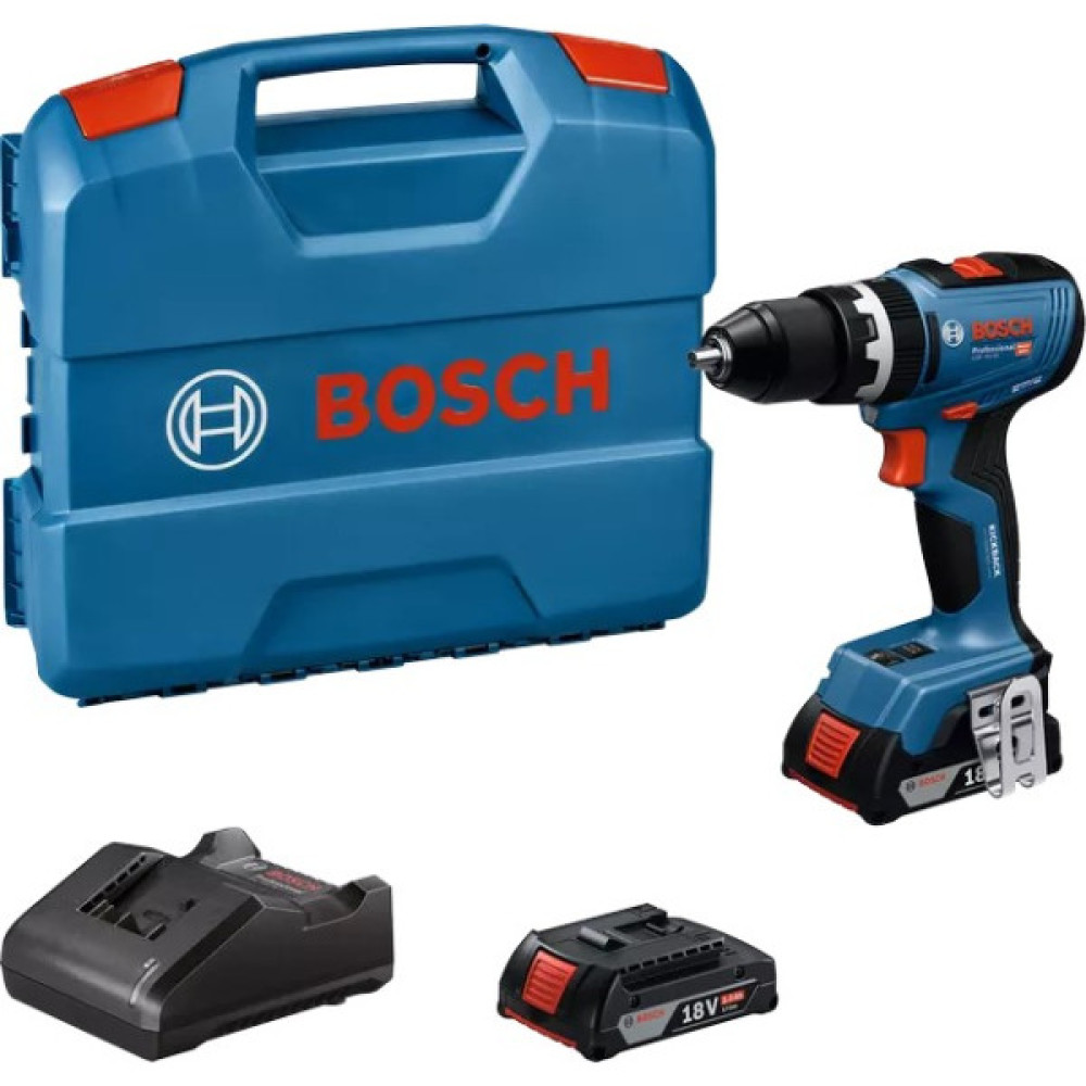 Шурупокрут-дриль акумуляторний Bosch Professional GSB 18V-65 18В 2х2А·год 31·65Нм 0-2100об·хв ЗП GAL18V-20 кейс 1.12кг