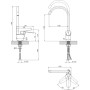 Змішувач Kroner Odra-C032BLK (CV021167) Змішувач Kroner Odra-C032BLK (CV021167)