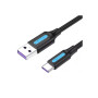 Дата кабель USB 2.0 AM to USB-C 0.5m 5.0A (25W) PVC black Vention (CORBD) Дата кабель USB 2.0 AM to USB-C 0.5m 5.0A (25W) PVC black Vention (CORBD)