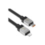 Дата кабель USB-C to Lightning 1.0m CoolPlay Fast Charging 20W black Baseus (CAKW000001) Дата кабель USB-C to Lightning 1.0m CoolPlay Fast Charging 20W black Baseus (CAKW000001)