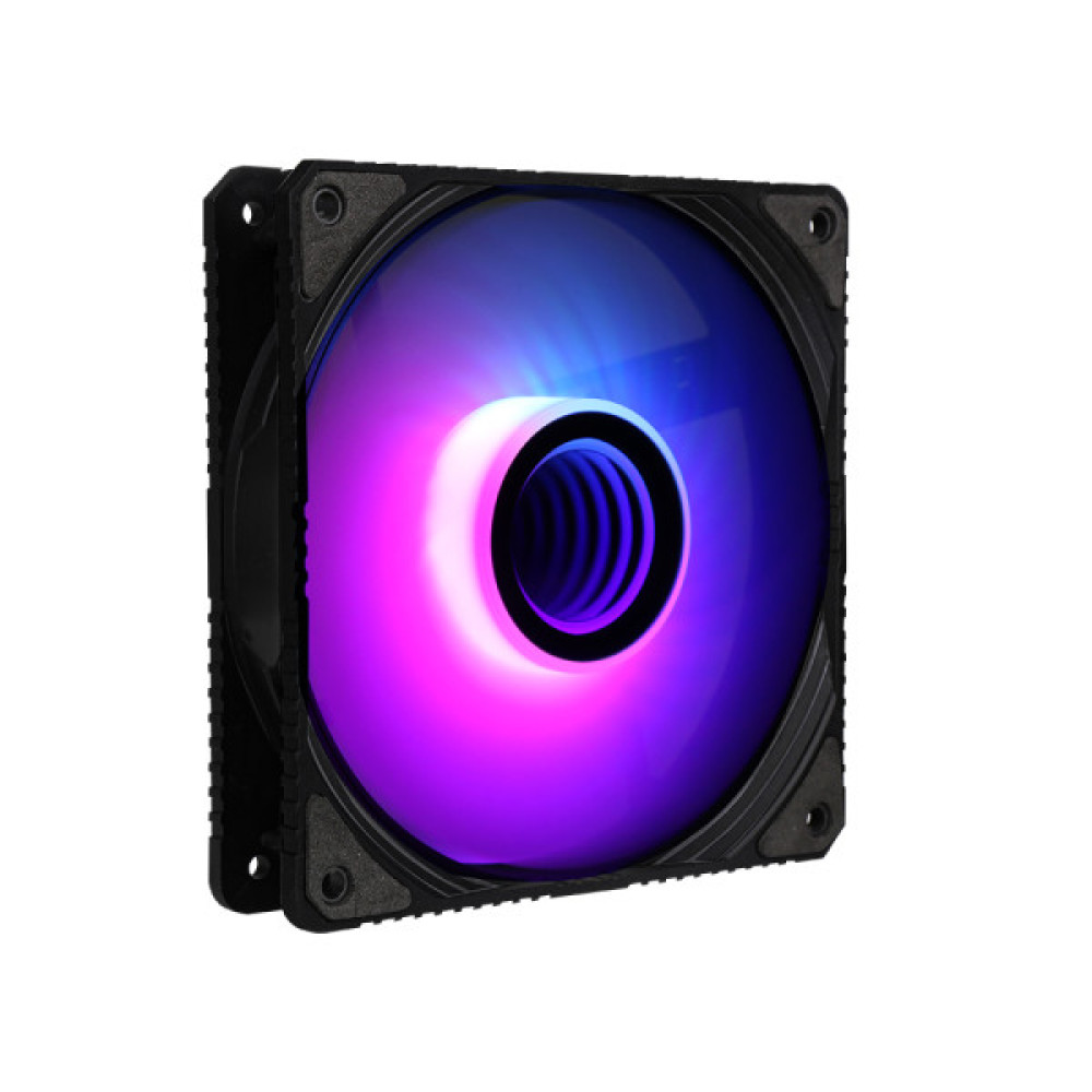 Корпусний вентилятор 2E GAMING Air Cool Infinity ACF120IW-ARGB, 120мм, 1200rpm, 3pin, 3pin +5VARGB, 23dBa, чорний